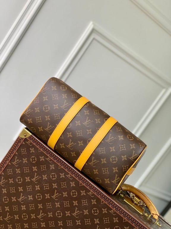 Louis Vuitton Keepall Bandoulière 35 Monogram Macassar Yellow - 7