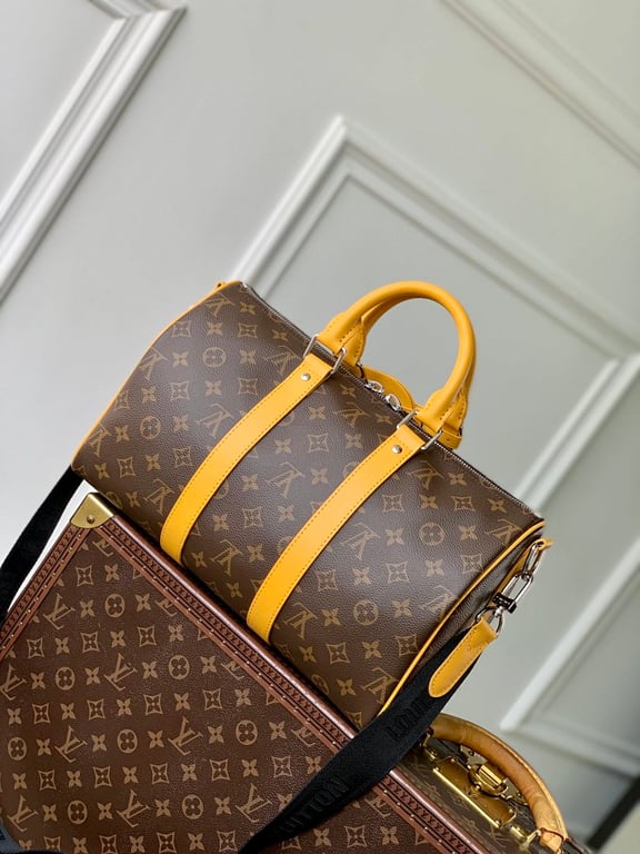 Louis Vuitton Keepall Bandoulière 35 Monogram Macassar Yellow - 8