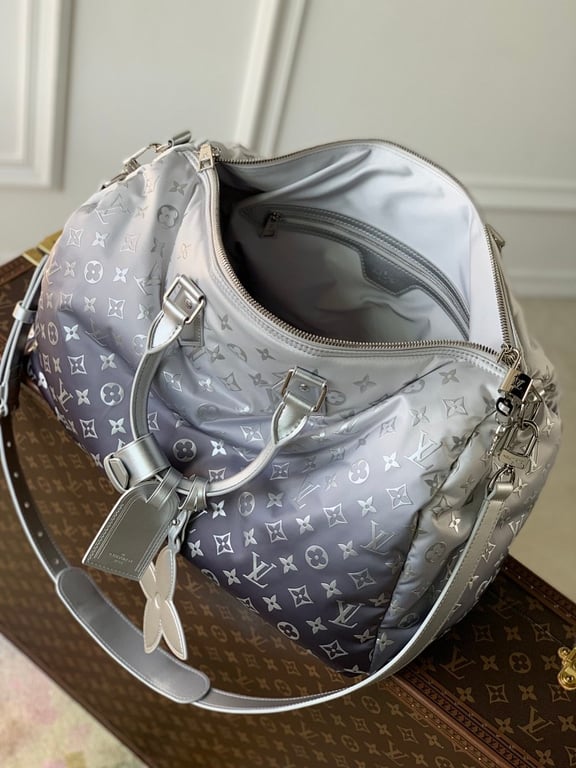 Louis Vuitton Keepall Bandoulière 45 Silver Monogram - 2