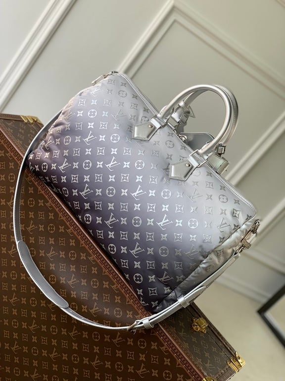 Louis Vuitton Keepall Bandoulière 45 Silver Monogram - 8