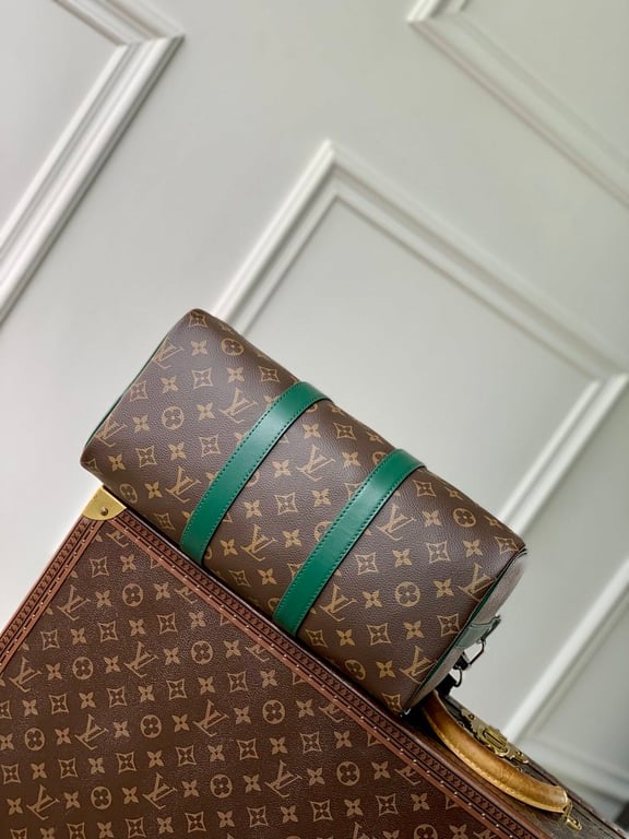 Louis Vuitton Keepall Bandoulière 35 Monogram Macassar Green - 7