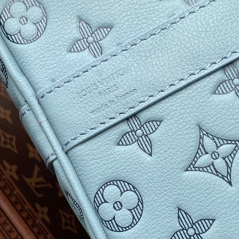 Louis Vuitton Keepall Bandouliere 50 Monogram Shadow Light Blue - 3