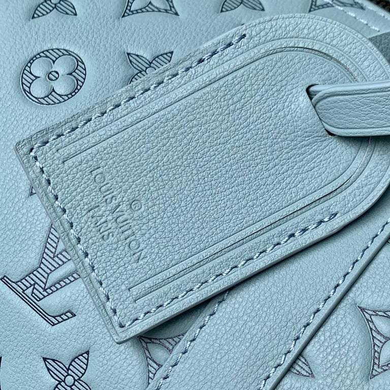 Louis Vuitton Keepall Bandouliere 50 Monogram Shadow Light Blue - 6