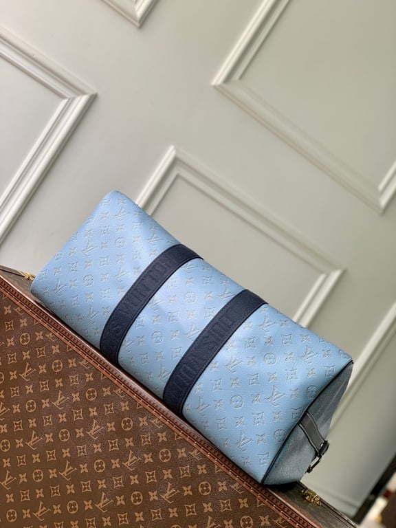 Louis Vuitton Keepall Bandouliere 50 Monogram Heritage Blue - 7
