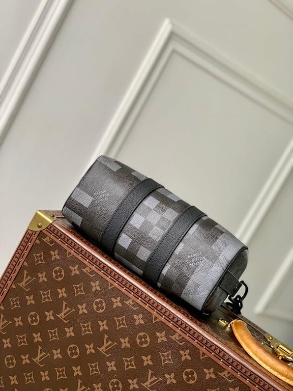 Louis Vuitton Keepall Bandoulière 25 Damoflage Black - 7