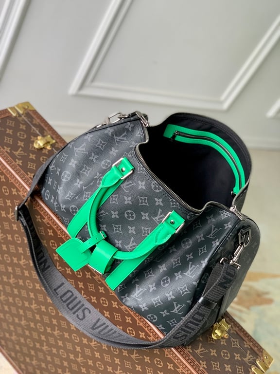 Louis Vuitton Keepall Bandoulière 45 Monogram Eclipse Green - 2