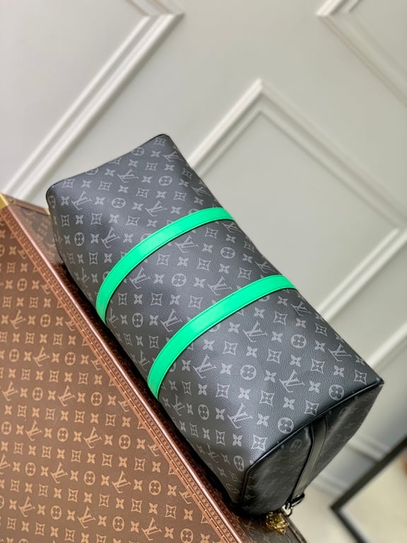 Louis Vuitton Keepall Bandouliere 50 Monogram Eclipse Green - 7