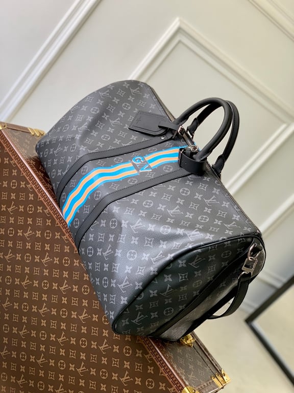 Louis Vuitton Keepall 55 Bandoulière Monogram Eclipse - 8