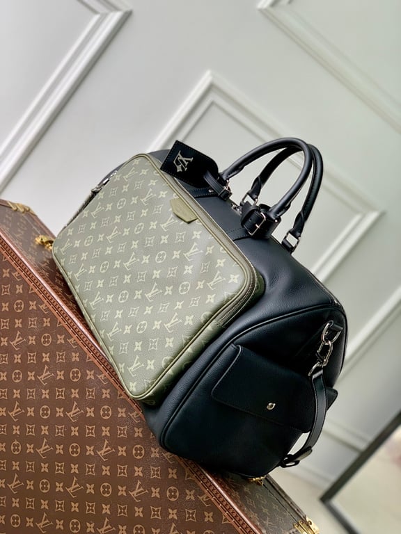 Louis Vuitton Keepall Bandoulière 50 LV Park Black Green - 9