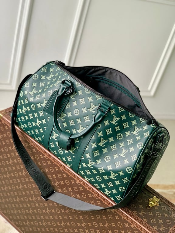 Louis Vuitton Keepall Bandoulière 50 Monogram Shadow Green - 2