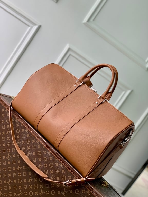 Louis Vuitton Keepall Bandoulière 50 Brown Leather - 8