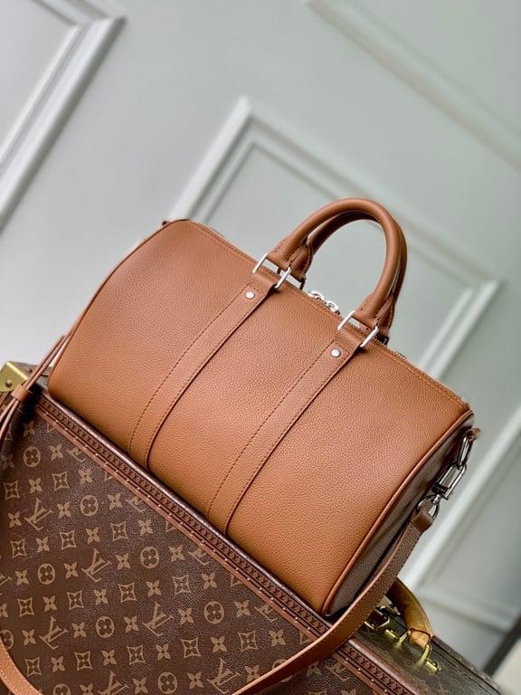 Louis Vuitton Keepall Bandoulière 35 Aerogram Brown - 8