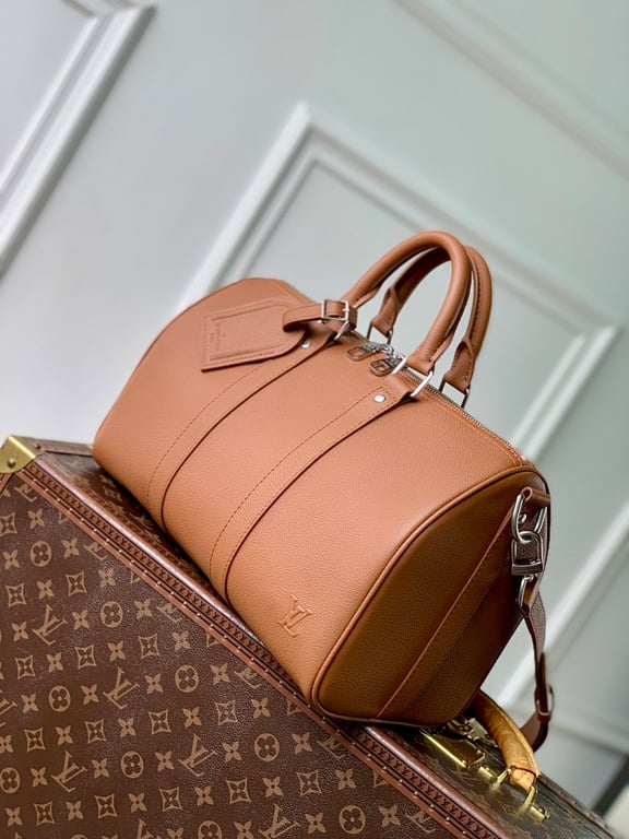 Louis Vuitton Keepall Bandoulière 35 Aerogram Brown - 9