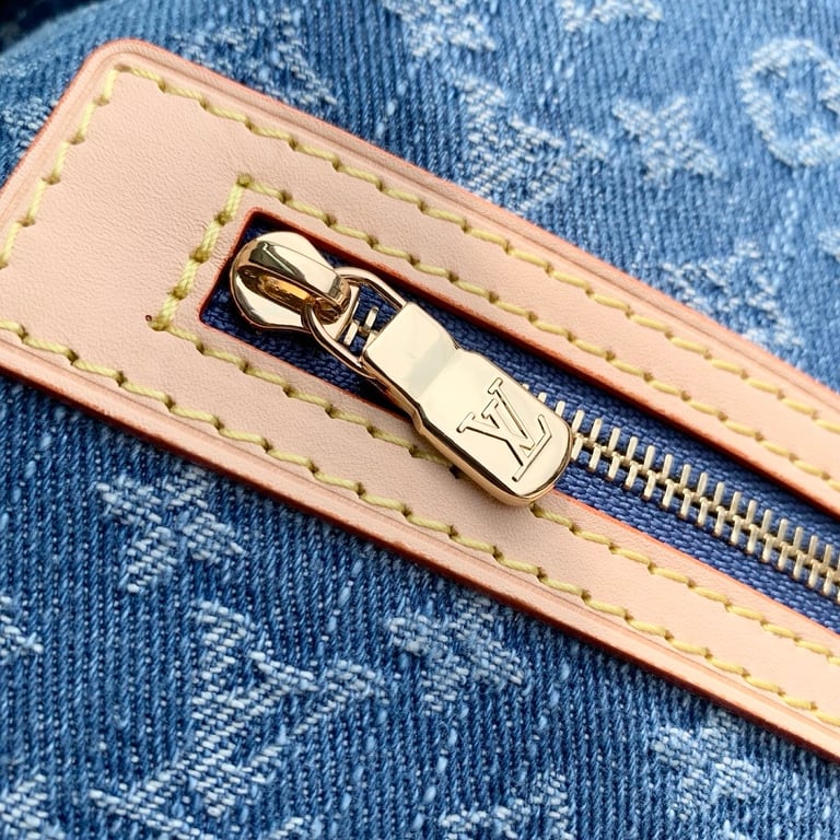 Louis Vuitton Keepall Bandoulière Monogram Denim Blue - 5
