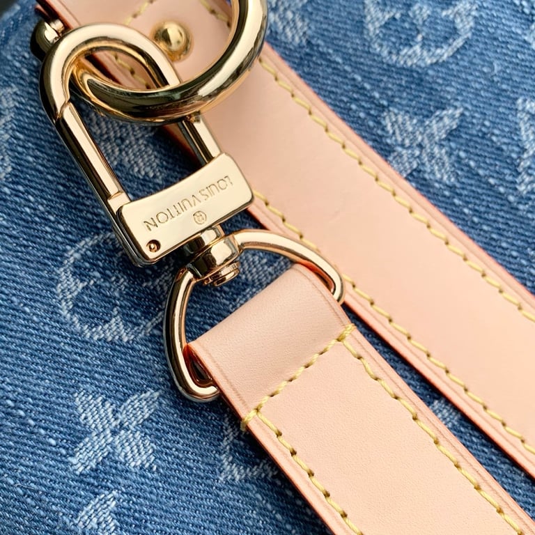 Louis Vuitton Keepall Bandoulière Monogram Denim Blue - 6