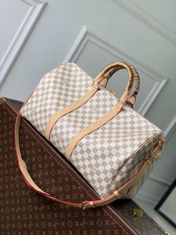 Louis Vuitton Keepall Damier Azur Braided Handles - 9