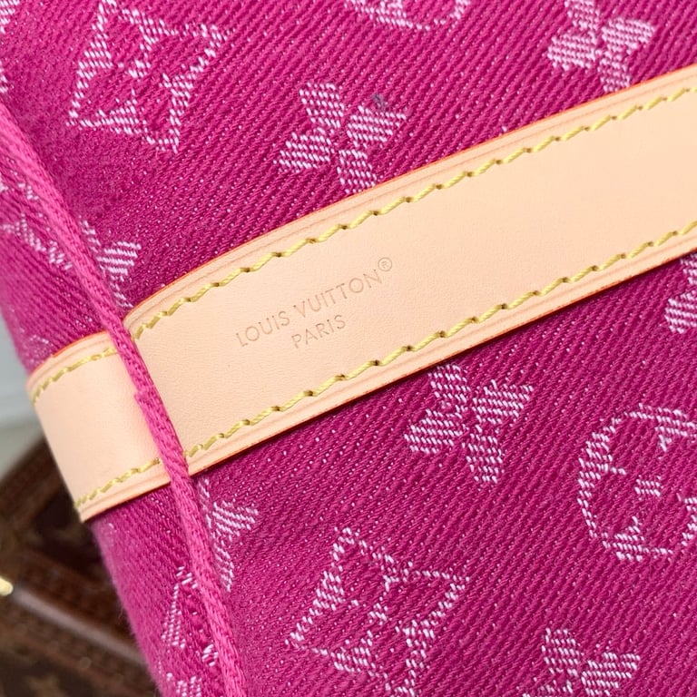 Louis Vuitton Keepall Bandoulière Monogram Denim Pink - 4