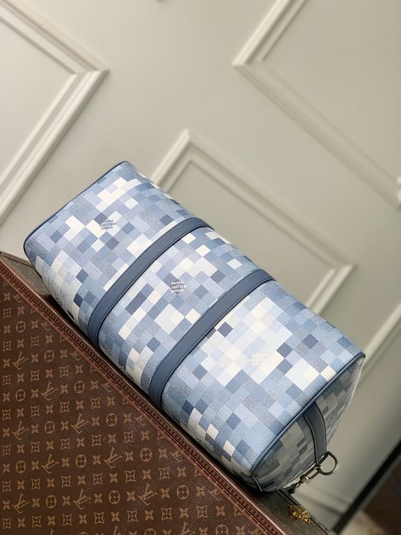 Louis Vuitton Keepall Bandouliere Damier Pop Blue - 8