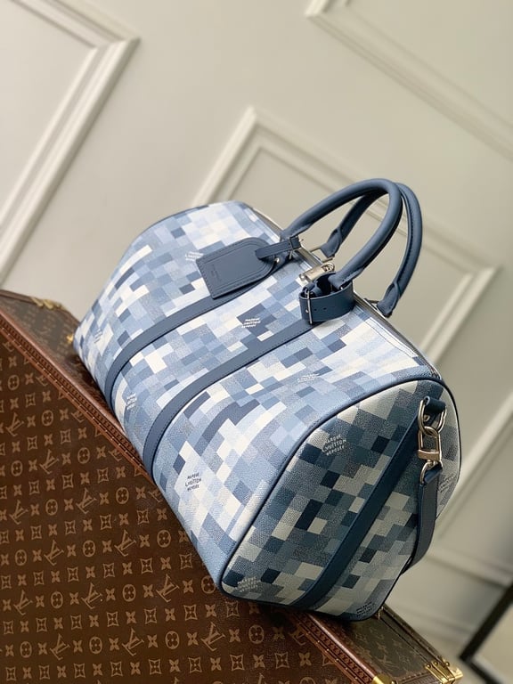 Louis Vuitton Keepall Bandouliere Damier Pop Blue - 10