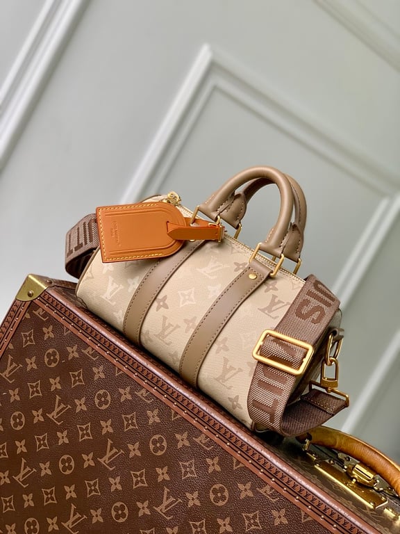 Louis Vuitton Keepall Bandoulière 25 Beige Monogram