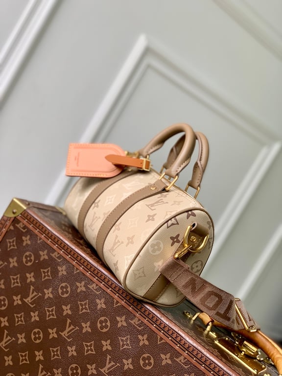 Louis Vuitton Keepall Bandoulière 25 Beige Monogram - 10