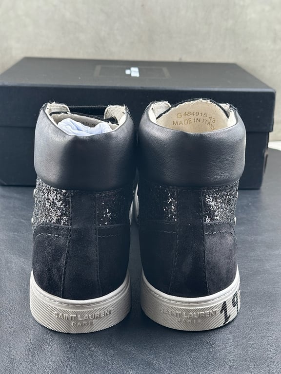 Saint Laurent Bad Lieutenant High-Top Sneakers Black - 3