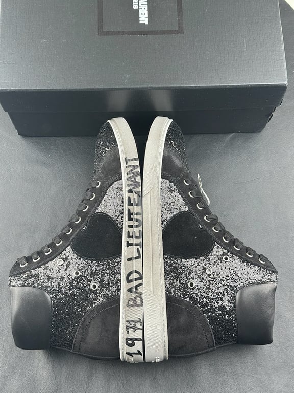 Saint Laurent Bad Lieutenant High-Top Sneakers Black - 4