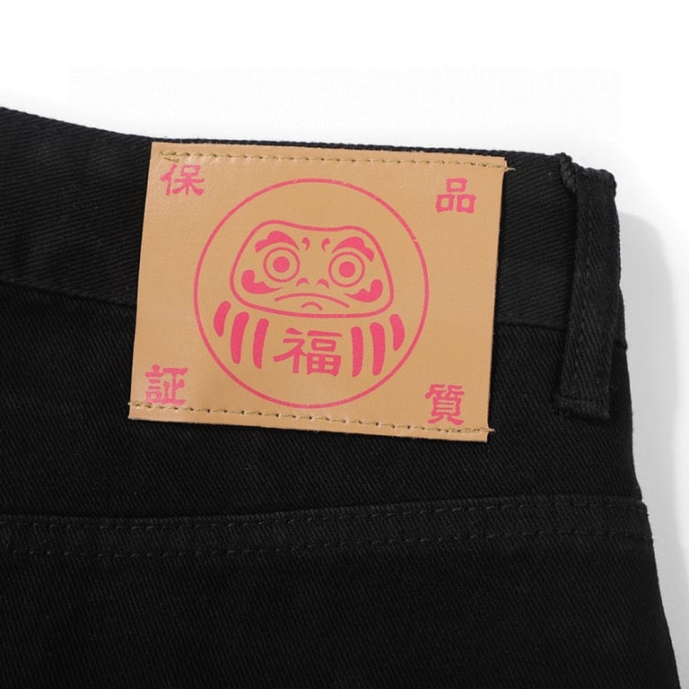 Evisu Embroidered Mask Jeans Black - 4