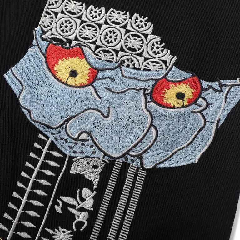 Evisu Embroidered Mask Jeans Black - 5