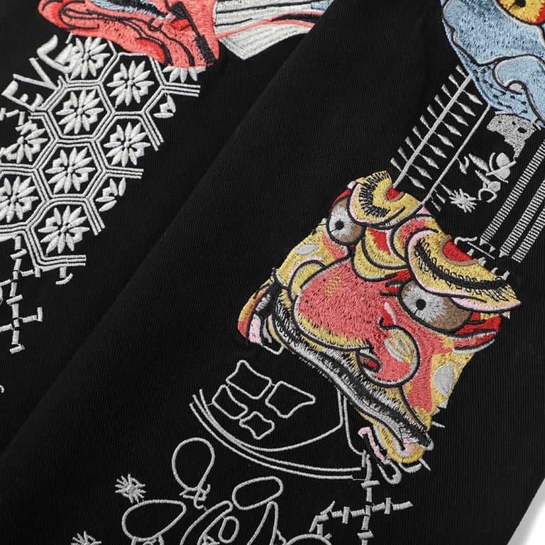 Evisu Embroidered Mask Jeans Black - 7