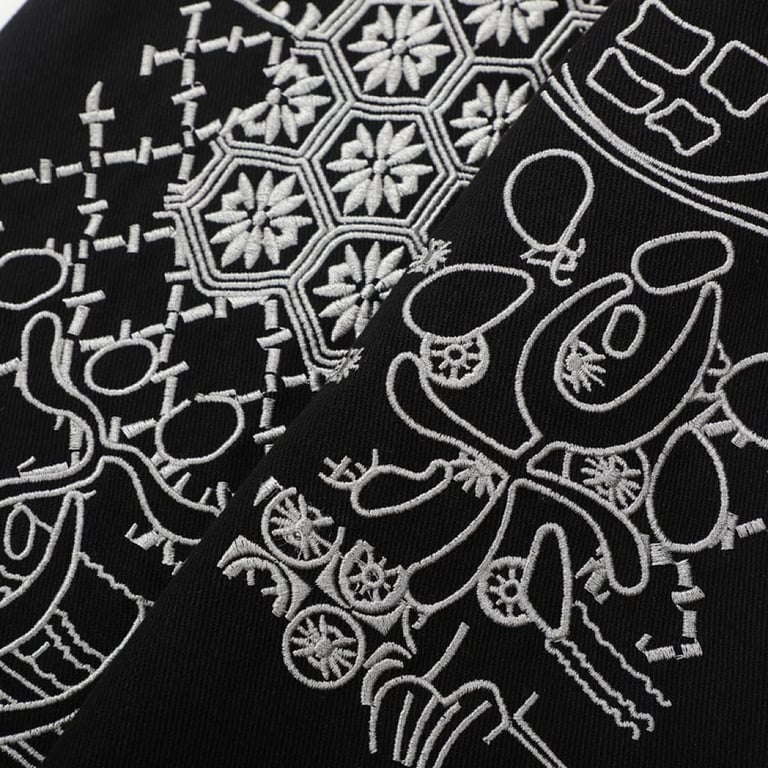Evisu Embroidered Mask Jeans Black - 8