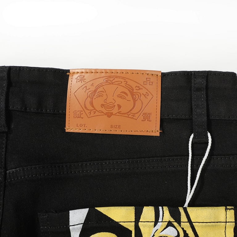 Evisu Multi-Pocket Daruma Graphic Jeans Black - 9