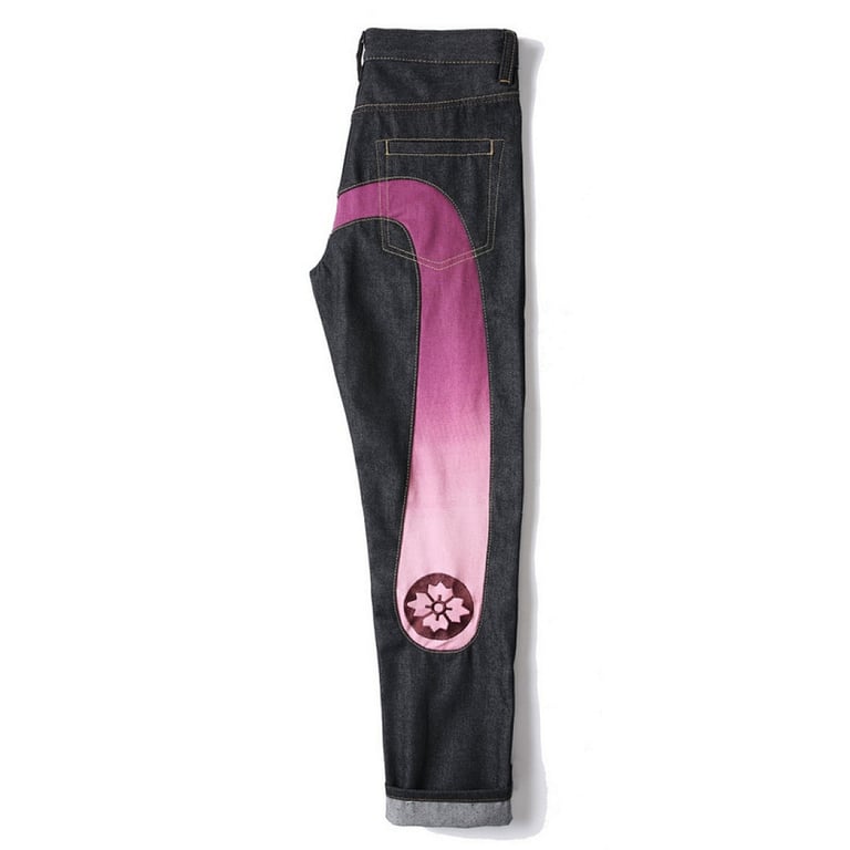 Evisu Sakura Gradient Seagull Jeans Black - 8