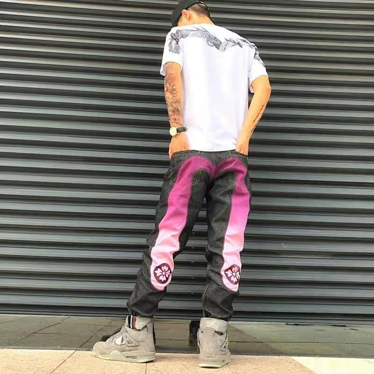 Evisu Sakura Gradient Seagull Jeans Black - 9