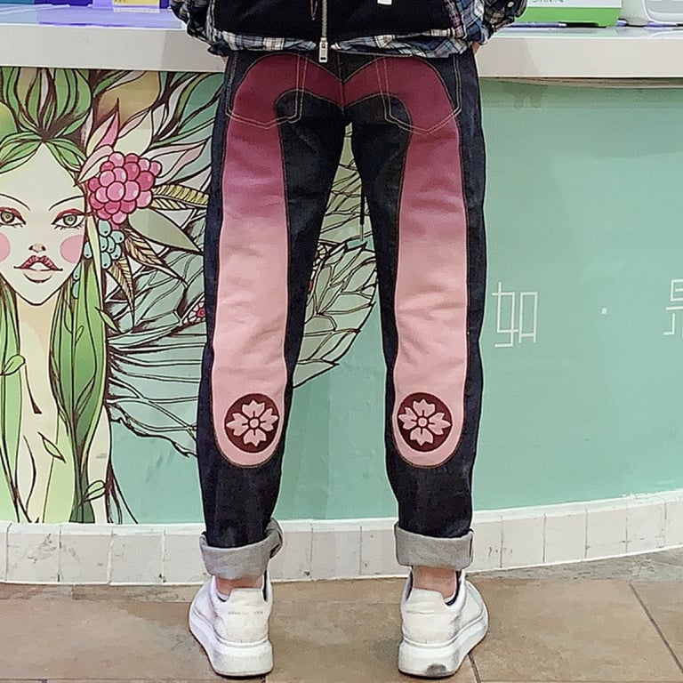Evisu Sakura Gradient Seagull Jeans Black - 10