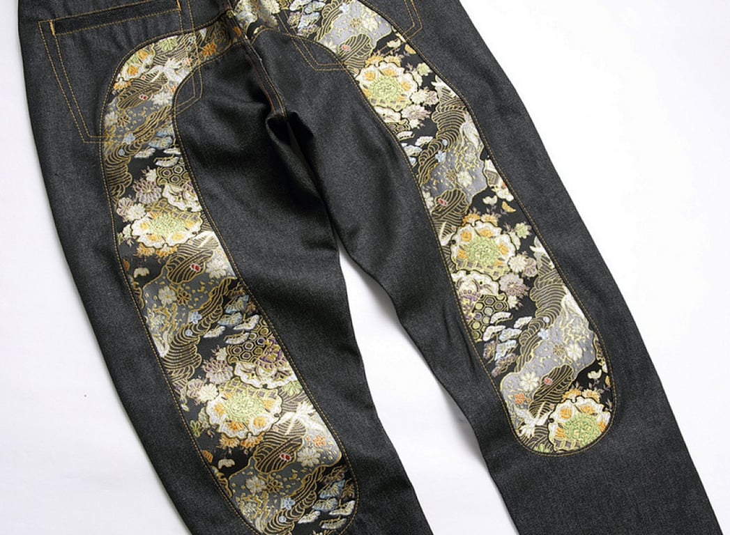 Evisu Brocade Seagull Jeans Black - 6