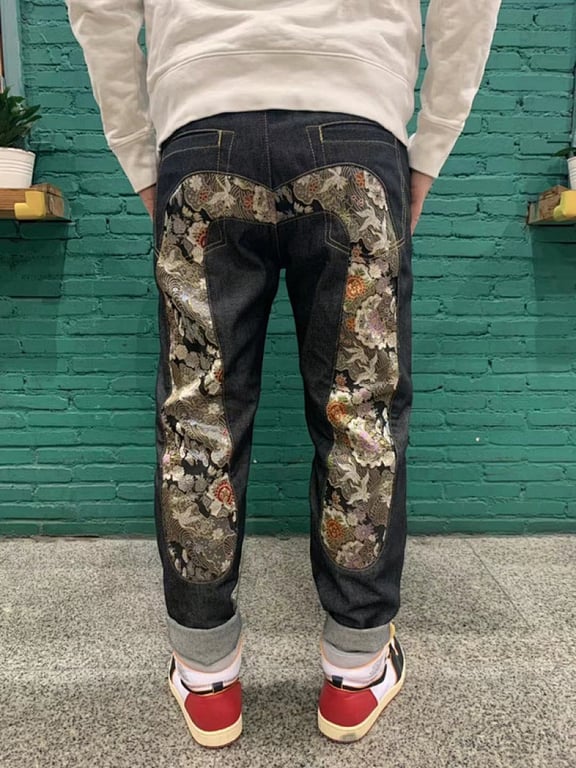 Evisu Brocade Seagull Jeans Black - 10