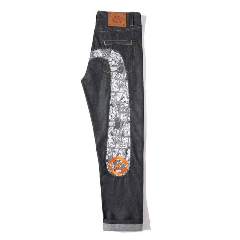 Evisu Manga Print Seagull Jeans Dark Indigo - 10