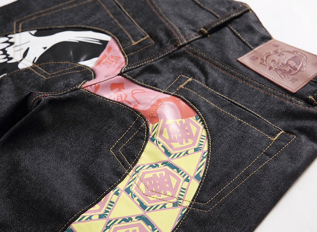 Evisu Multi-Graphic Daicock Jeans Black - 5