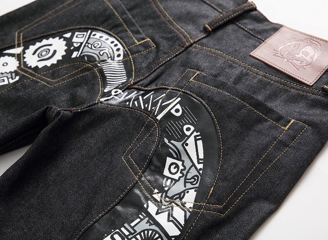 Evisu Mechanical Seagull Graphic Jeans - 5