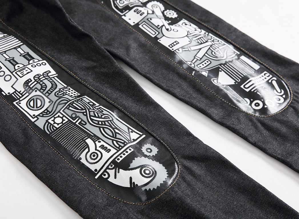 Evisu Mechanical Seagull Graphic Jeans - 6