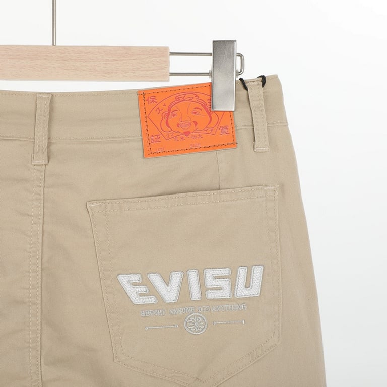 Evisu Seagull Logo Khaki Pants - 4