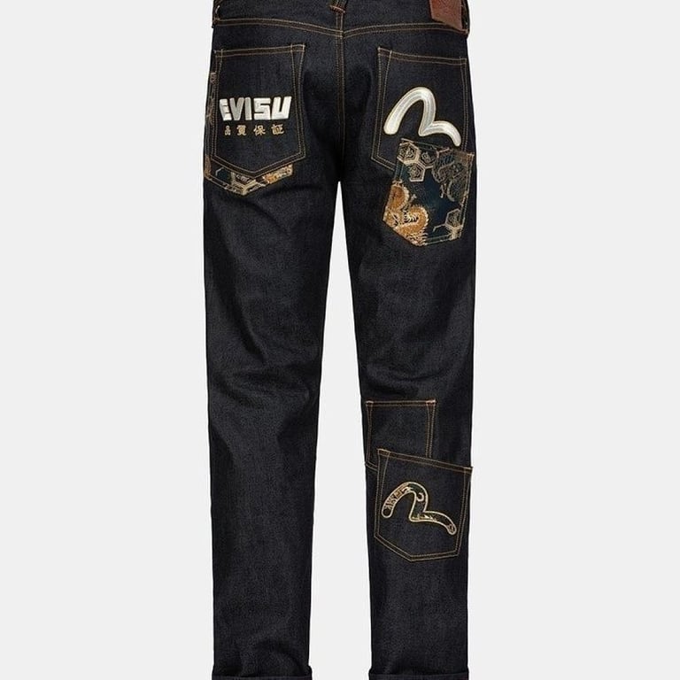 Evisu Brocade Pocket Jeans Black N110-12765 - 4