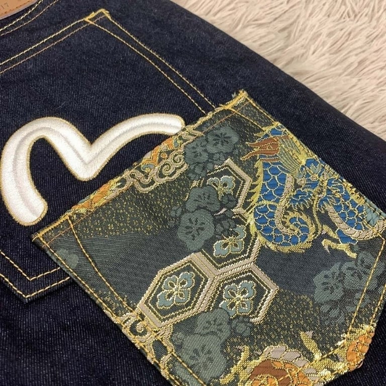 Evisu Brocade Pocket Jeans Black N110-12765 - 5