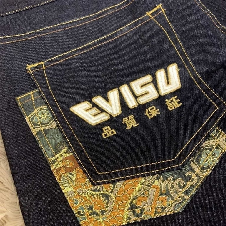 Evisu Brocade Pocket Jeans Black N110-12765 - 6