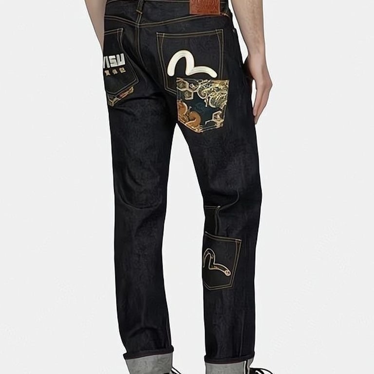 Evisu Brocade Pocket Jeans Black N110-12765 - 7