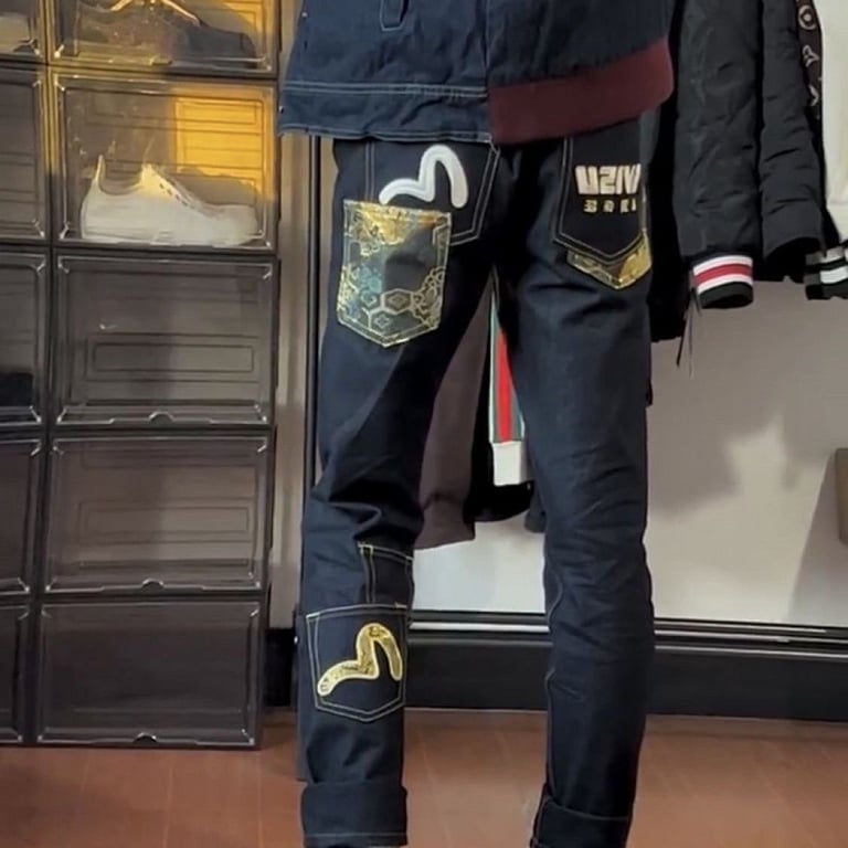 Evisu Brocade Pocket Jeans Black N110-12765 - 9