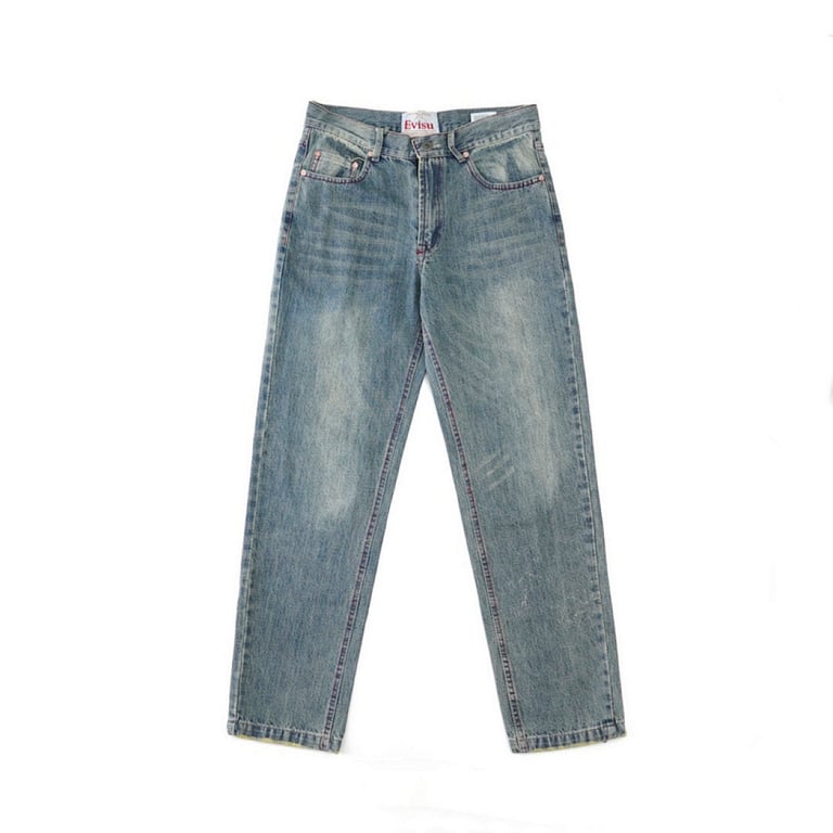 Evisu Paisley Patch Jeans Light Wash - 3