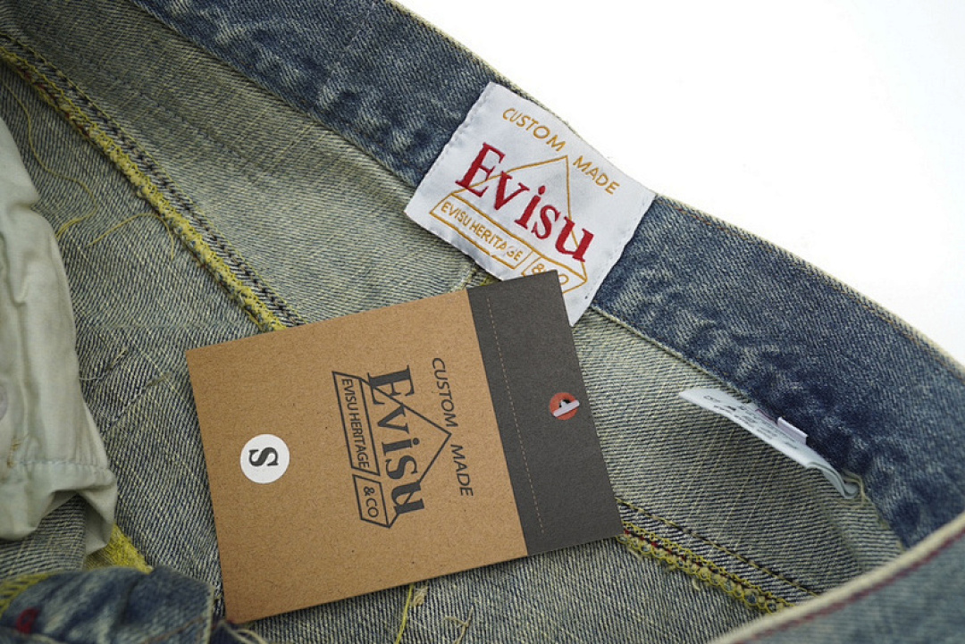 Evisu Paisley Patch Jeans Light Wash - 8