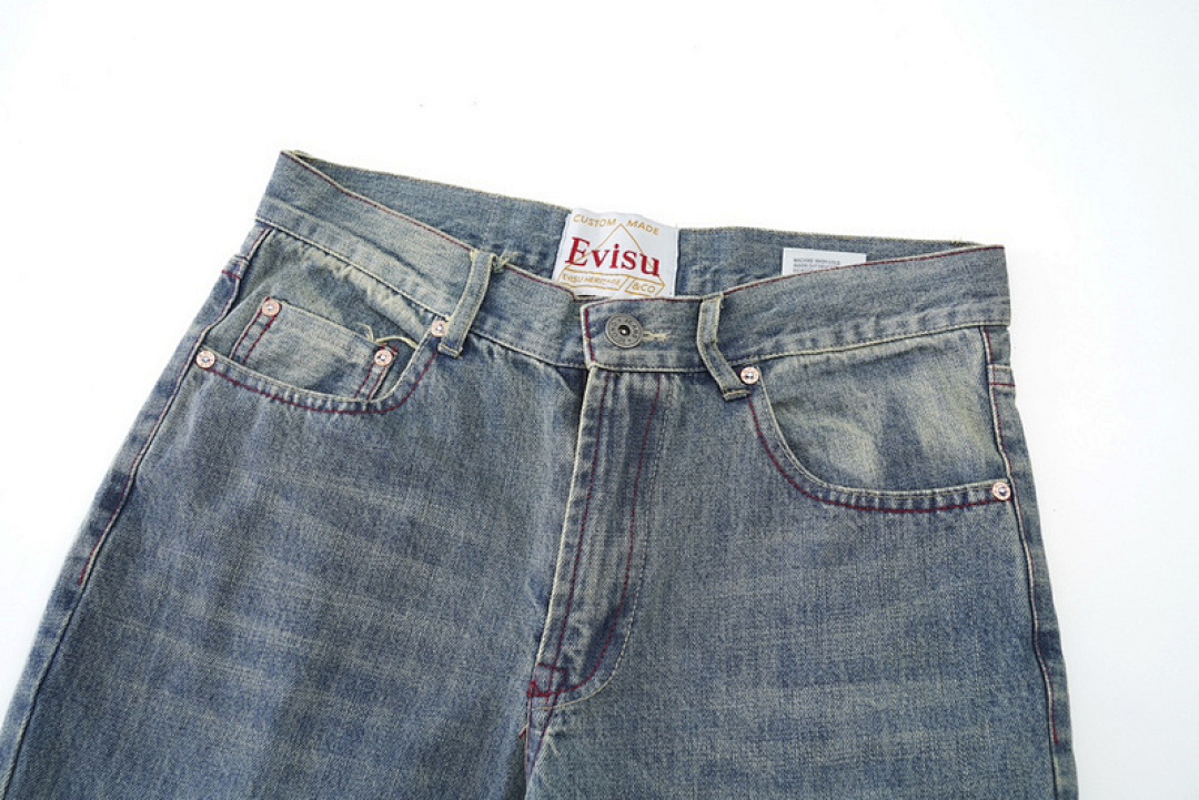 Evisu Paisley Patch Jeans Light Wash - 10
